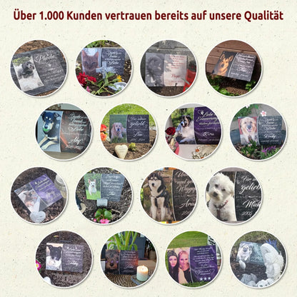 Gedenkschild-Bewertungsbilder