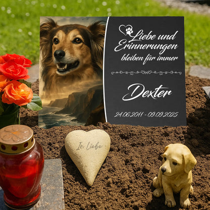 Gedenkschild-Hund-Grab