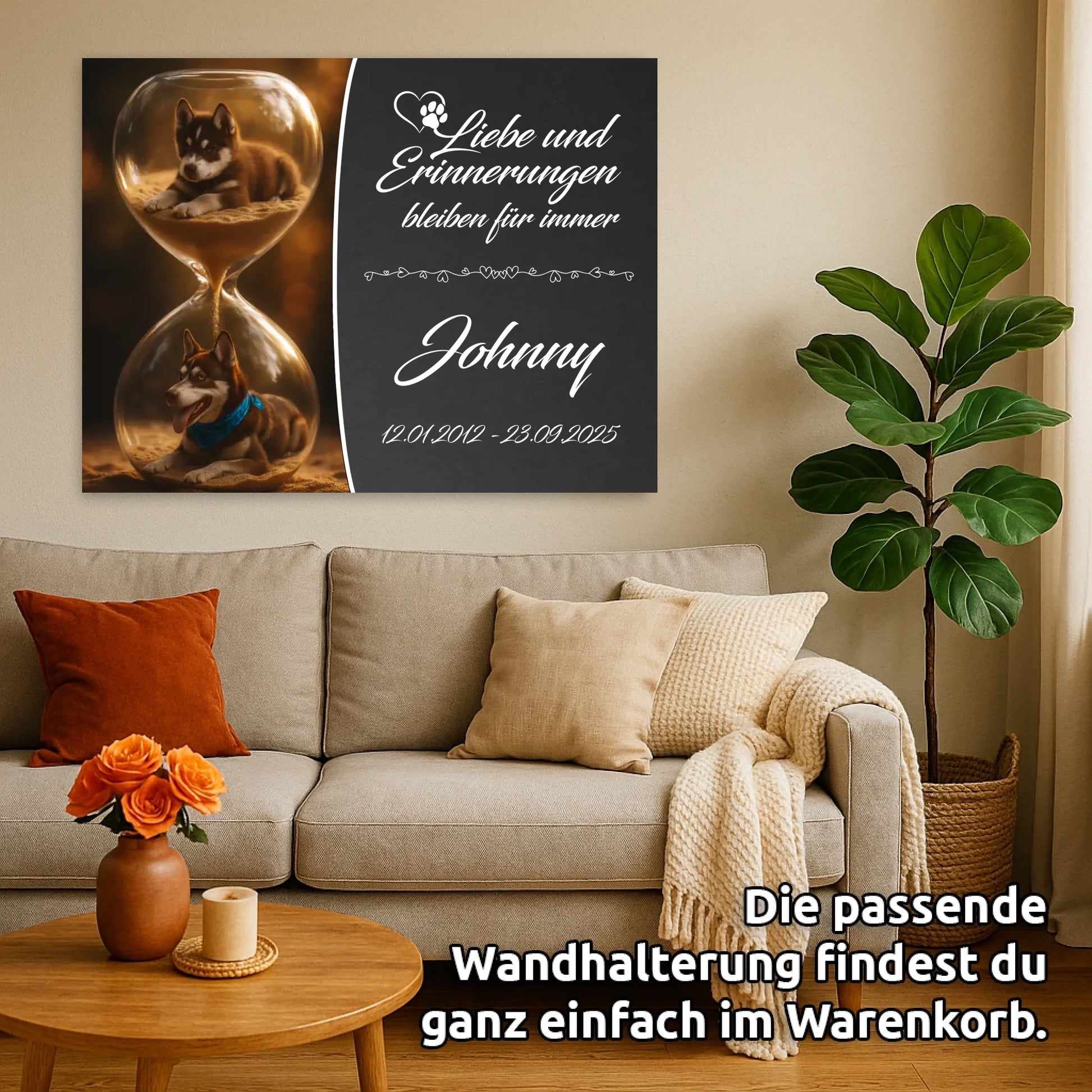 Gedenkschild-Wandbild