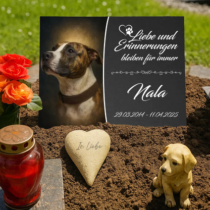 Gedenkschild-Hund-Grab