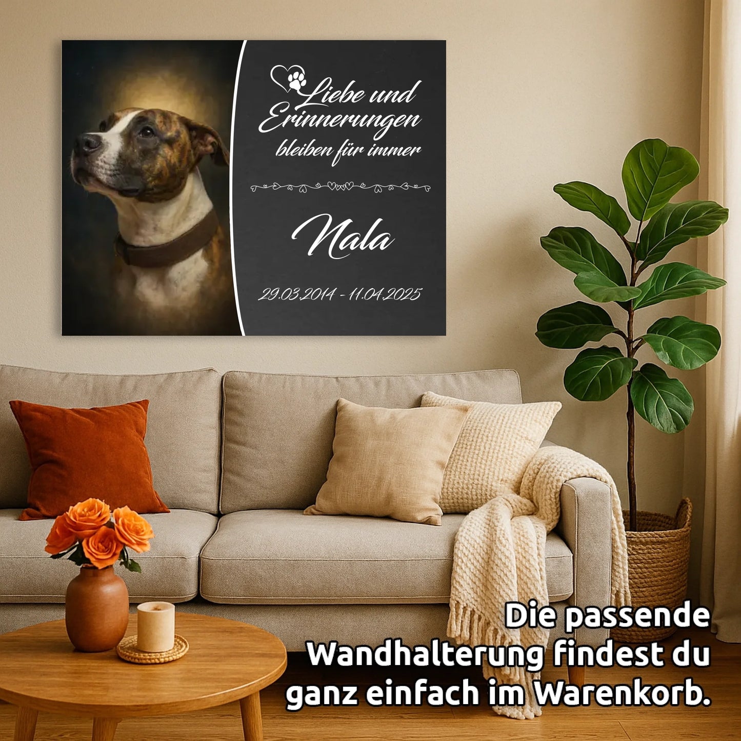 Gedenkschild-Wandbild