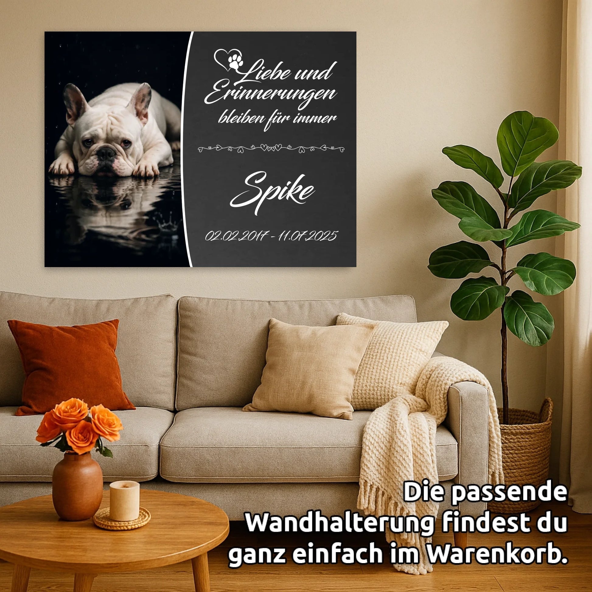 Gedenkschild-Wandbild