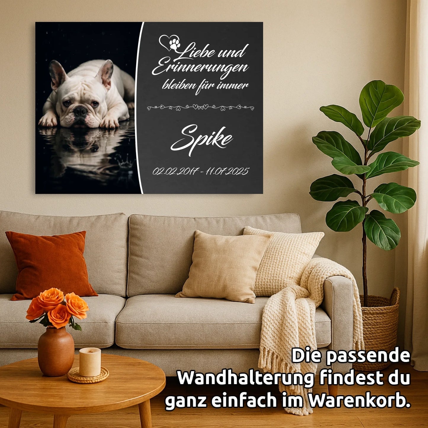 Gedenkschild-Wandbild