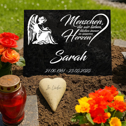 Gedenkschild-Mensch-Grab