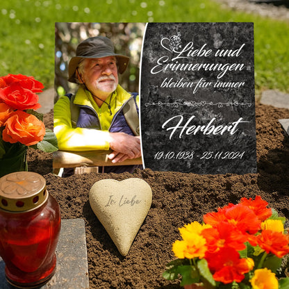 Gedenkschild-Mensch-Grab