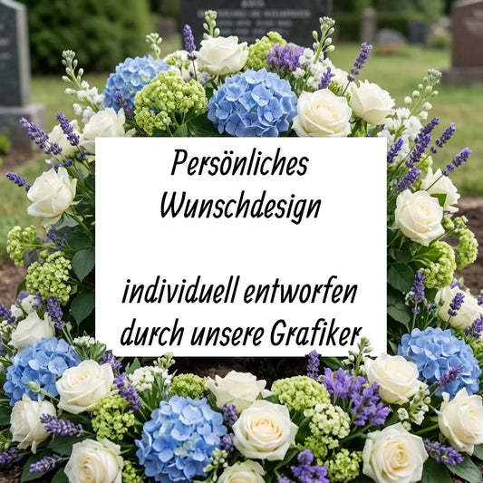 Personalisierte Gedenktafel mit Wunschdesign