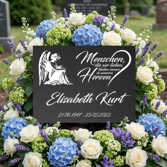 Personalisierte Gedenktafel für Menschen
