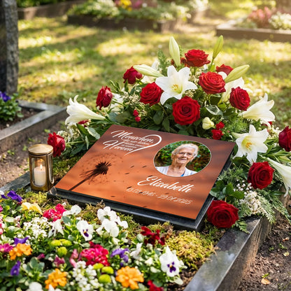 Personalisierte Gedenktafel für Menschen