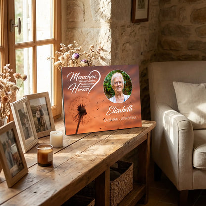 Personalisierte Gedenktafel für Menschen