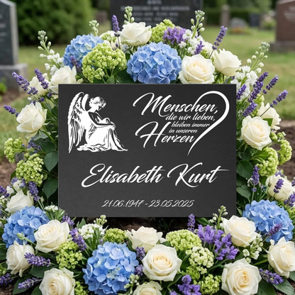 Personalisierte Gedenktafel für Menschen