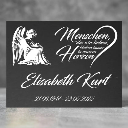 Personalisierte Gedenktafel für Menschen