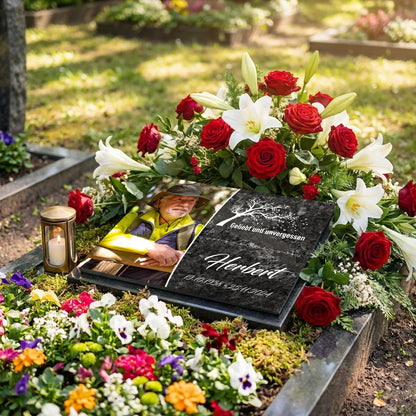 Personalisierte Gedenktafel für Menschen