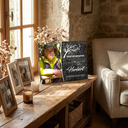 Personalisierte Gedenktafel für Menschen