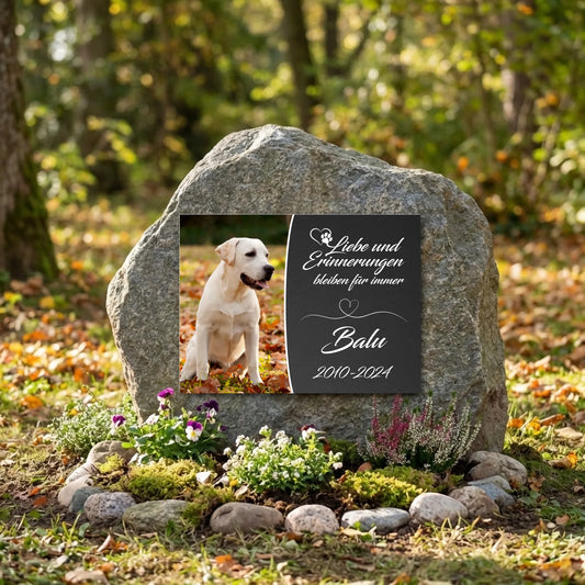 Personalisierte Gedenktafel für Hunde