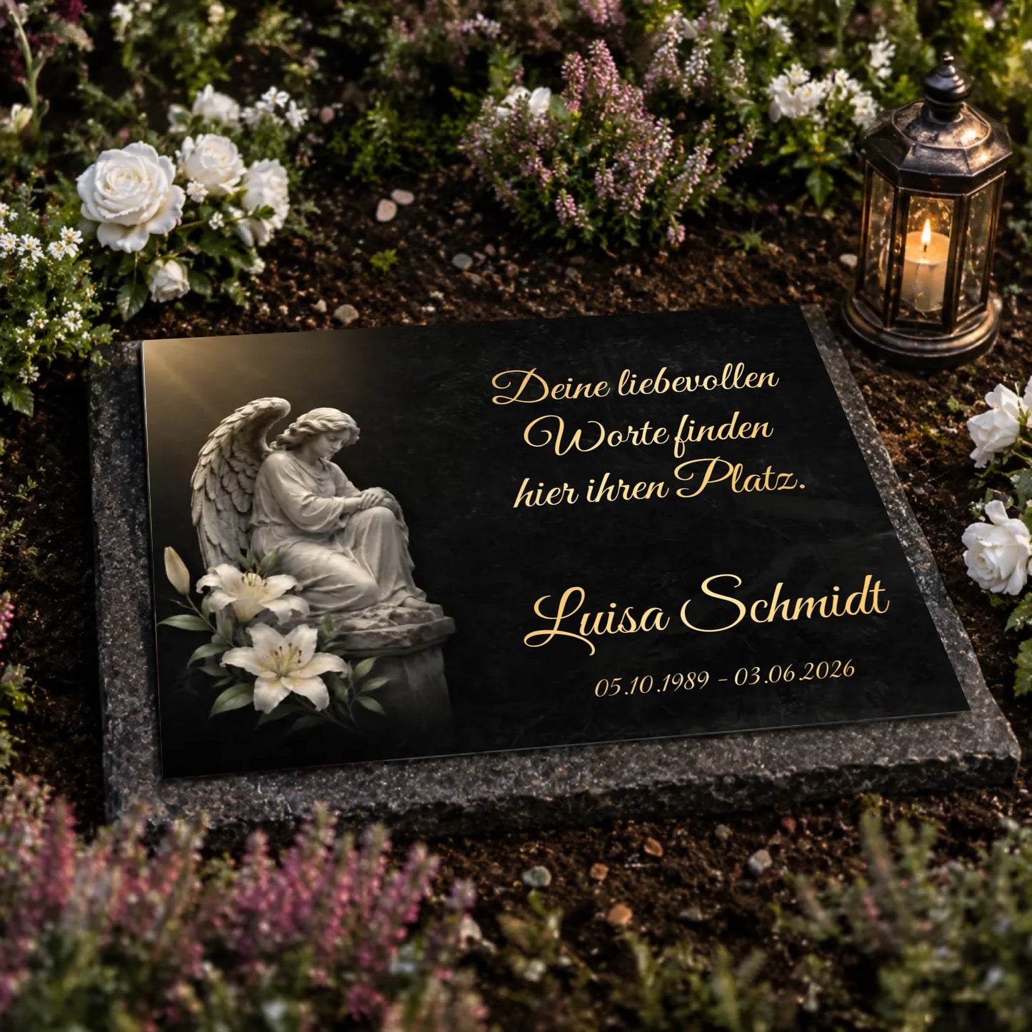 Personalisierte Gedenktafel