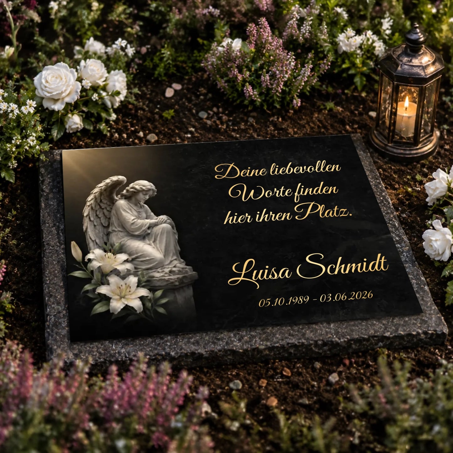 Personalisierte Gedenktafel