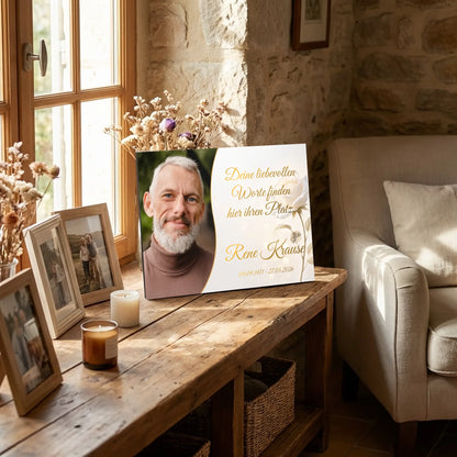 Personalisierte Gedenktafel