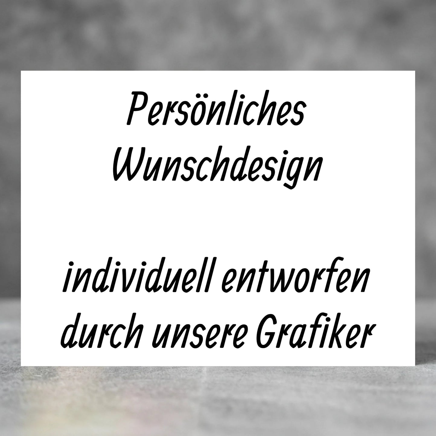 Personalisierte Gedenktafel mit Wunschdesign