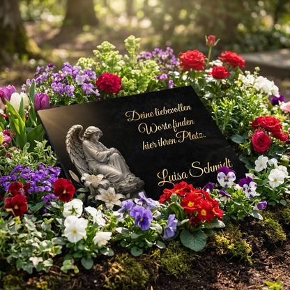 Personalisierte Gedenktafel