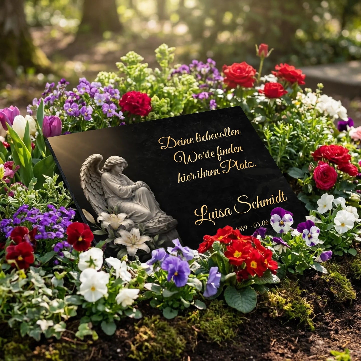 Personalisierte Gedenktafel