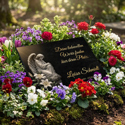 Personalisierte Gedenktafel