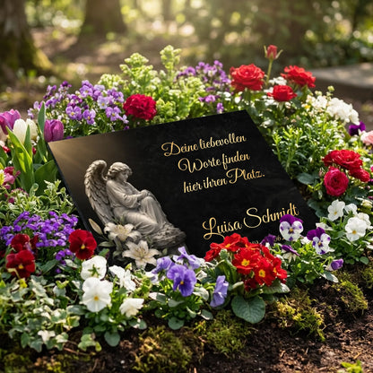Personalisierte Gedenktafel