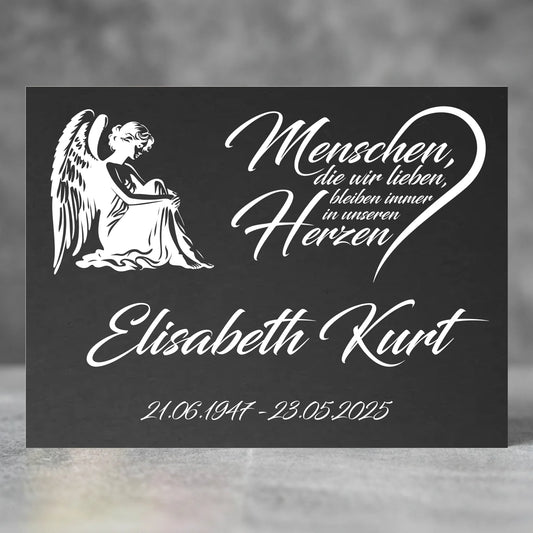 Personalisierte Gedenktafel für Menschen
