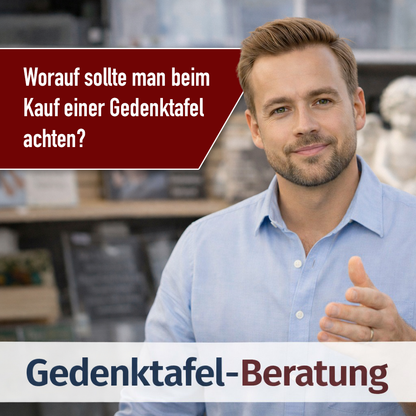 Personalisierte Gedenktafel für Menschen